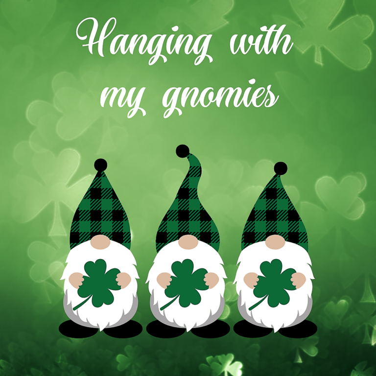 Hanging w my gnomies